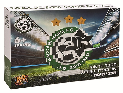 ערכת בניה (תואם לגו) 399 חלקים - סמל רשמי מכבי חיפה 1
