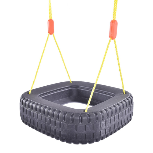 נדנדת גינה / חצר עם חבל ארוך בצורת צמיג 1