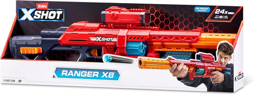 רובה חיצי ספוג אקסל ריינג'ר X8 טווח עד 27 מ'ף מחסנית מסתובבת ו 24 חיצים 5
