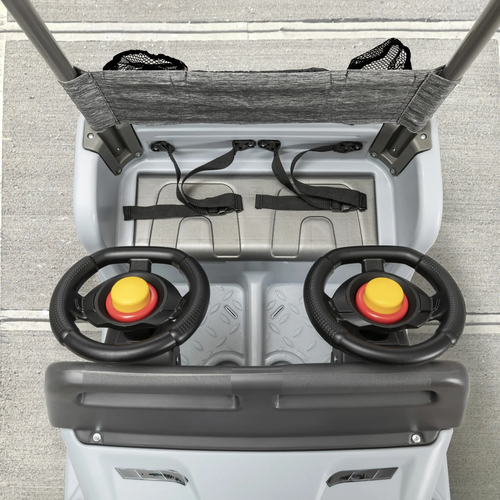 מכונית דמוי SUV עם מקום ל 2 ילדים, תאי אחסון וגגון 4242 9
