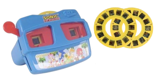 משקפת להקרנת שקופיות 3D ו 28 שקופיות - סוניק 1
