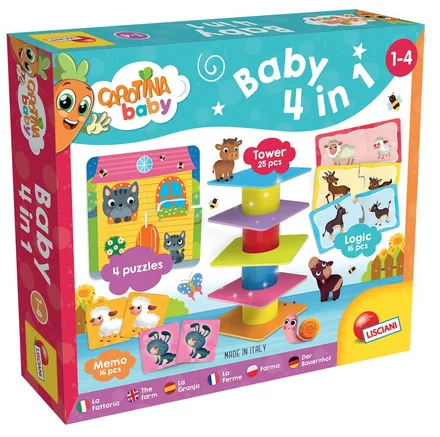 ערכת 4 משחקי התפתחות - חיות החווה 1