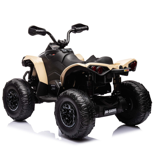 טרקטורון CAN AM 24V חשמלי לילדים עם צמיגי EVA, אורות ומערכת מולטימדיה - שחור/בז' 4