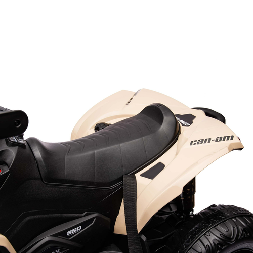 טרקטורון CAN AM 24V חשמלי לילדים עם צמיגי EVA, אורות ומערכת מולטימדיה - שחור/צהוב 7