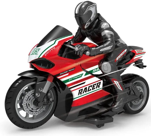 אופנוע ספורט על שלט MOTO Racer Sportgo עם דמות רוכב (מגוון צבעים) 5