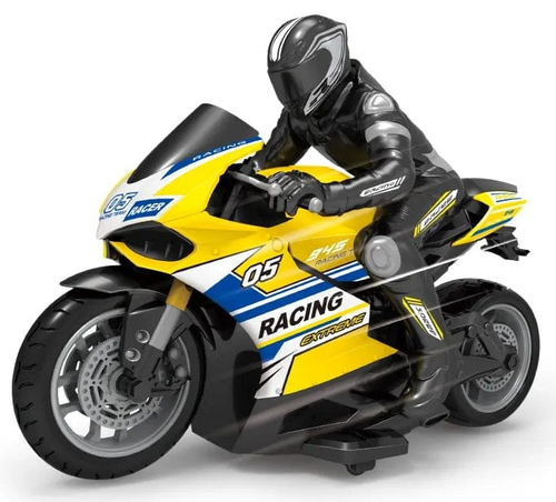 אופנוע ספורט על שלט MOTO Racer Sportgo עם דמות רוכב (מגוון צבעים) 7