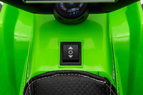 טרקטורון ממונע לילדים Racing 6V רחב ויציב לילדים נסיעה קדימה/אחורה ואורות - ירוק 8