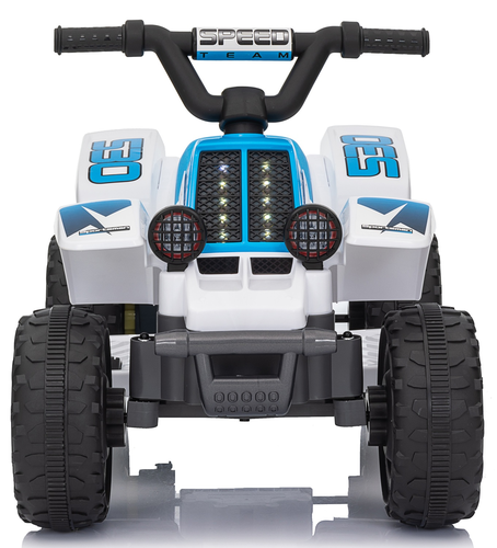 טרקטורון ממונע לילדים Racing 6V רחב ויציב לילדים נסיעה קדימה/אחורה ואורות - כחול 4