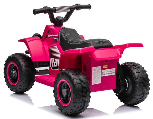 טרקטורון ממונע לילדים Racing 6V רחב ויציב לילדים נסיעה קדימה/אחורה ואורות - ורוד 3