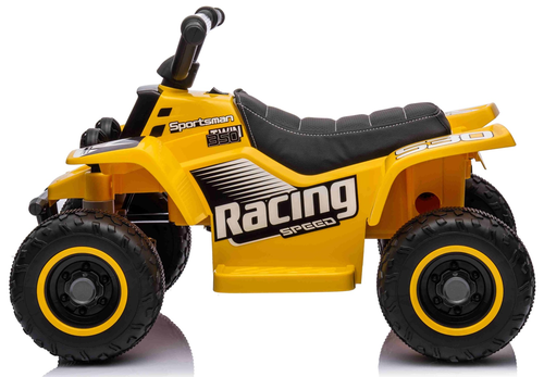 טרקטורון ממונע לילדים Racing 6V רחב ויציב לילדים נסיעה קדימה/אחורה ואורות - צהוב 2