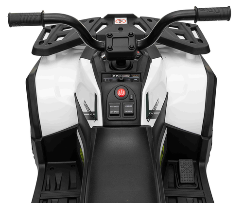 טרקטורון SPEED 12V חשמלי לילדים עם הנעה 2X4, שלט חכם ואורות LED קדמיים - שחור/צהוב 13