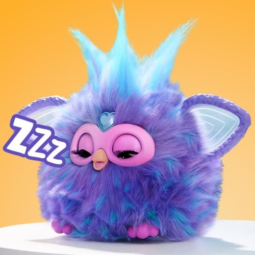 בובה אינטרקטיבית פרבי Furby בגודל 15 ס''מ מופעלת ע''י קול - חבר חדש מלא קסם ואישיות - סגול 4