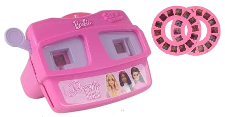 משקפת להקרנת שקופיות 3D ו 28 שקופיות - ברבי 1