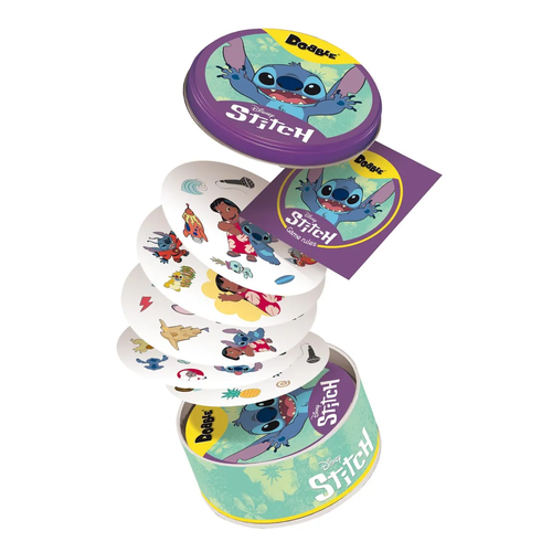 משחק קופסא דאבל Dobble חמישה משחקים באחד במהדורת סטיץ' 2