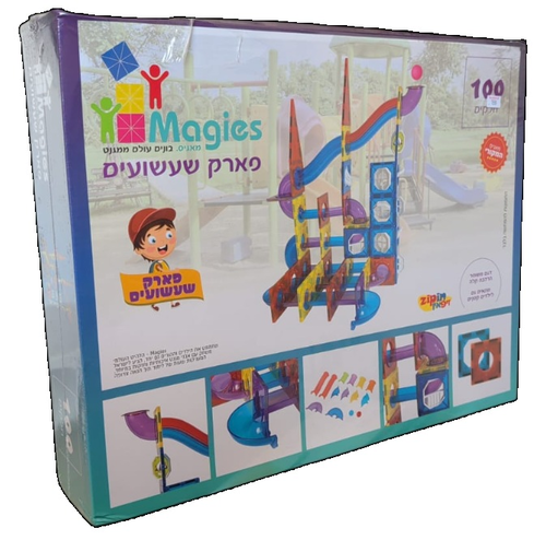 משחק הרכבה מגנטי בתלת מימד 100 חלקים - פארק שעשועים 1