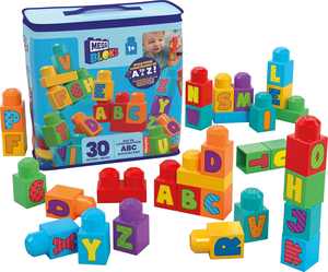 שק 30 לבני הרכבה קלאסיות עם אותיות ה ABC