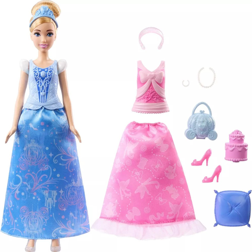 בובת סינדרלה עם 2 תלבושות מסדרת נסיכות דיסני Disney Princess 4