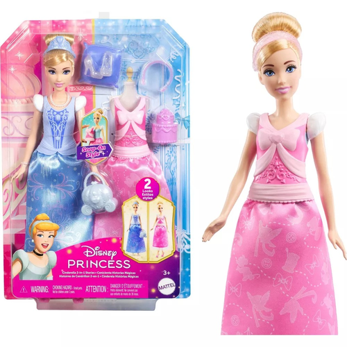 בובת סינדרלה עם 2 תלבושות מסדרת נסיכות דיסני Disney Princess 5