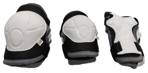 סט מגינים עגול לילדים: מרפקים, ברכיים וידיים לגילאי 3-5 ומעלה - שחור 1