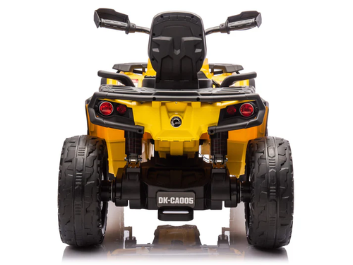 טרקטורון אאוטלנדר CAN AM Outlander 24V חשמלי לילדים עם צמיגי EVA, אורות ומערכת מולטימדיה - שחור/צהוב 5
