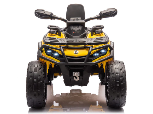 טרקטורון אאוטלנדר CAN AM Outlander 24V חשמלי לילדים עם צמיגי EVA, אורות ומערכת מולטימדיה - שחור/צהוב 7