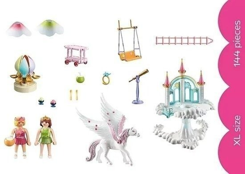 Princess Magic טירת הקשת בענן 114 חלקים מנורת האור הקסום דגם 71359  2