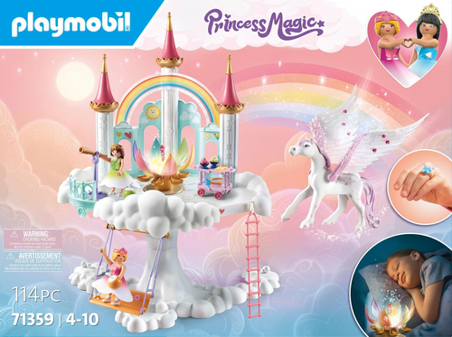 Princess Magic טירת הקשת בענן 114 חלקים מנורת האור הקסום דגם 71359  4