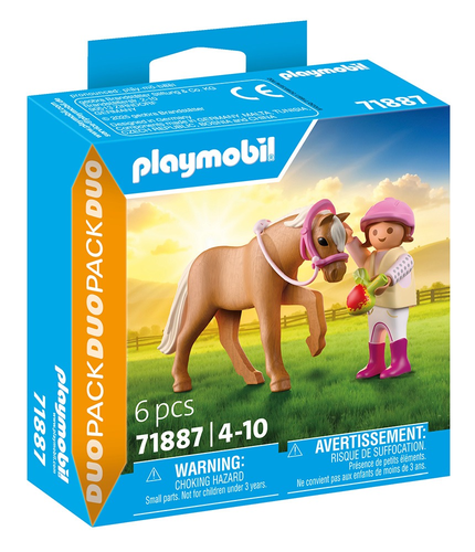 Duo Pack ילדה עם פוני 6 חלקים דגם 71887 1