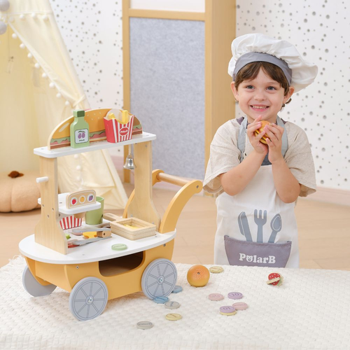 מיני דוכן המבורגרים מעץ 46 חלקים 2