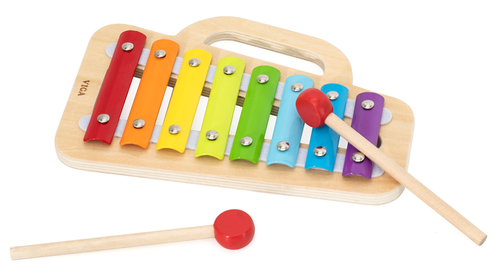קסילופון צבעי הקשת 8 מקשים מעץ מלא 1