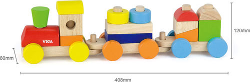 רכבת פאזל מעץ 15 חלקים 4