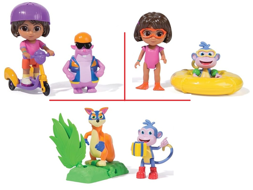 מארזי הרפתקאה דורה החוקרת: זוג דמויות ואביזר 1
