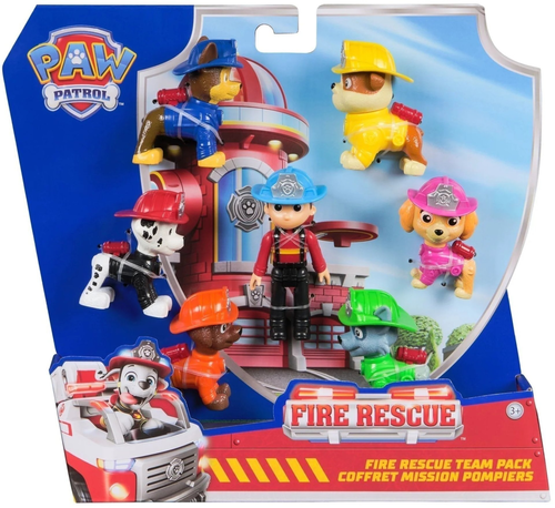 מארז מתנה 7 דמויות משחק ואספנות צוות כיבוי וחילוץ אש 4