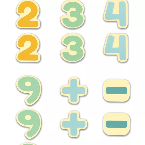 מארז 54 מספרים וסימני חשבון מעץ 4