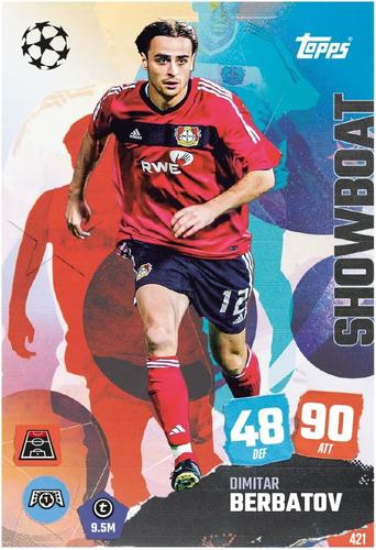 קופסת פח מיני עם 28 קלפי כדורגל + 3 קלפים מיוחדים Assists of the Game מאץ' אטאק Match Attax ליגת האלופות 2024/2025 (מגוון) 4