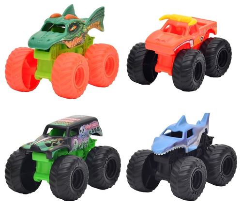 מארז 4 רכבי מונסטר ג'אם Monster Jam 1