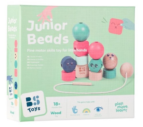 Junior Beads - חרוזי השחלה מעץ לפיתוח מוטורי 5
