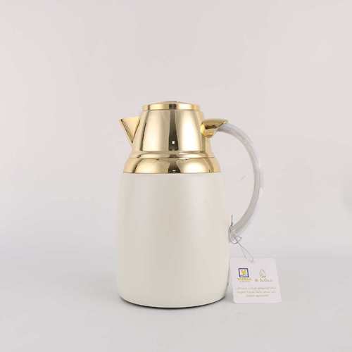 טרמוס צבע שנהב ידית זהב 1 ליטר -Y.C.036420