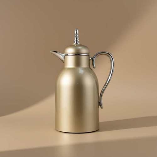 טרמוס צבע שמפניה ידית ניקל 1 ליטר -Y.C.036406