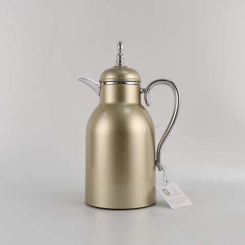 טרמוס צבע שמפניה ידית ניקל 1 ליטר -Y.C.036406