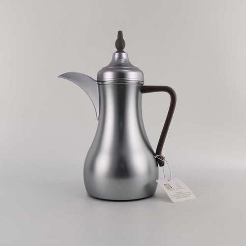 טרמוס דלה צבע כסף מט ידית עץ 0.7 ליטר -Y.C.036376