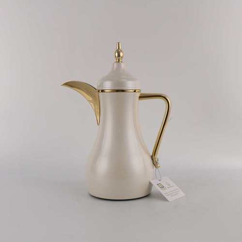 טרמוס דלה צבע קרם מבריק מוזהב 0.7 ליטר -Y.C.036369