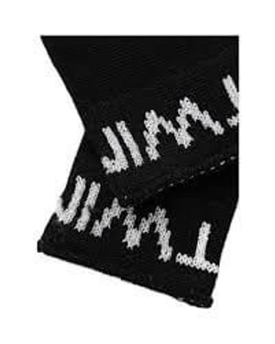  KNITTED GLOVES BICOLOR BLACK/SILVER  