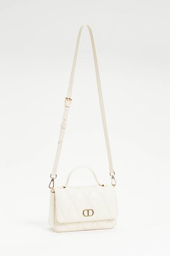Small quilted shoulder bag - PARCHMENT