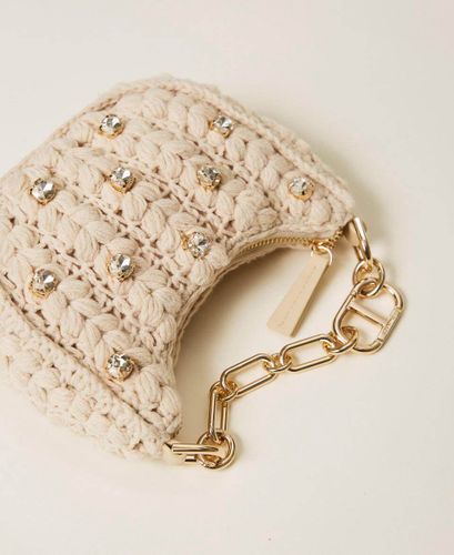 Crochet 'Croissant' bag