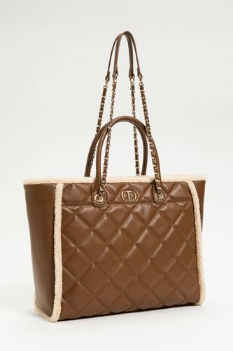 BAG BICOLOR LEATHER/SNOW  
