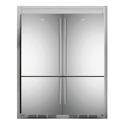 מקרר מקפיא תחתון Gallery Collection נפח 430 ליטר INVERTER. נירוסטה כולל פיקוד שבת מובנה No Frost aeg רוחב: 70 ס