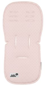 ריפודית אוניברסלית לעגלות וטיולונים 100% כותנה אורגנית CROSS - נקודות ורוד