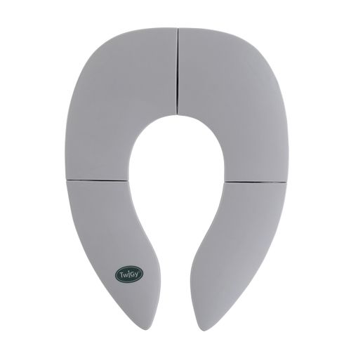 מקטין אסלה מתקפל נייד עם שק נשיאה מבד - אפור