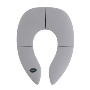 מקטין אסלה מתקפל נייד עם שק נשיאה מבד - אפור